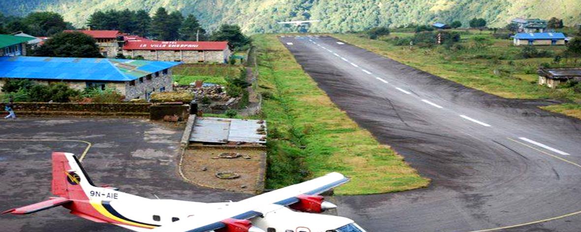 Lukla Airstrip en route Everest Base Camp