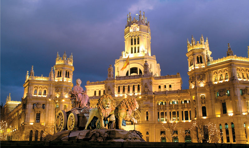 Plaza De Cebelis Madrid Spain